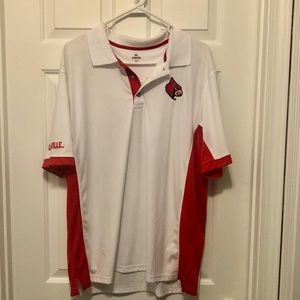 NWOT Mens University of Louisville Cardinals Polo - White